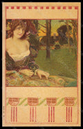 Artist Signed Kempf Art Nouveau Risque Lady serie 166-2 postcard VK6180 – fronte