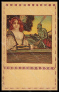 Artist Signed Kempf Art Nouveau Lady serie 166-9 postcard VK6181 – fronte