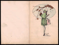 Artist Signed Susie Fashion Glamour Lady Mode Greeting Card cartoncino VK6232 – fronte