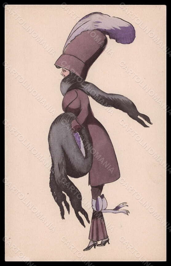 Artist Signed Max Reinitz Art Deco Fashion Lady Mode BKWI 763-2 postcard VK6248 – fronte