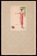 Artist Signed F. Cantori Fashion Glamour Lady Mode Hen serie 2213 pc VK6272 – fronte
