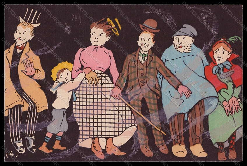 Artist Signed Fernel Car Racing Sport Comic serie 4 postcard VK6299 – fronte