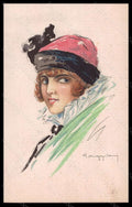 Artist Signed Muggiani Fashion Glamour Lady Mode serie 791-3 postcard VK6310 – fronte