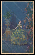 Artist Signed Illustratori Meschini Glamour Lady serrie 2131 postcard VK6319 – fronte