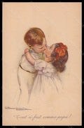 Artist Signed Illustratori Bompard Children Kiss serie 920-2 postcard VK6364 – fronte