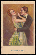 Artist Signed Bompard Romantic Couple Kiss serie 1749-1 postcard VK6375 – fronte
