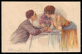 Artist Signed Bompard Romantic Couple Lady serie 947-1 postcard VK6410 – fronte