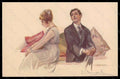 Artist Signed Bompard Romantic Couple Lady serie 947-2 postcard VK6411 – fronte