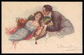Artist Signed Bompard Romantic Couple Lady serie 947-6 postcard VK6412 – fronte