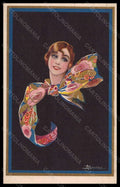 Artist Signed Busi Fashion Glamour Lady Mode Art Deco Degami 1087 pc VK6444 – fronte