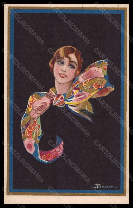 Artist Signed Busi Fashion Glamour Lady Mode Art Deco Degami 1087 pc VK6444 – fronte