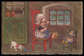 Artist Signed Colombo Dutch Girl Boll Cat serie 2032 postcard VK6461 – fronte