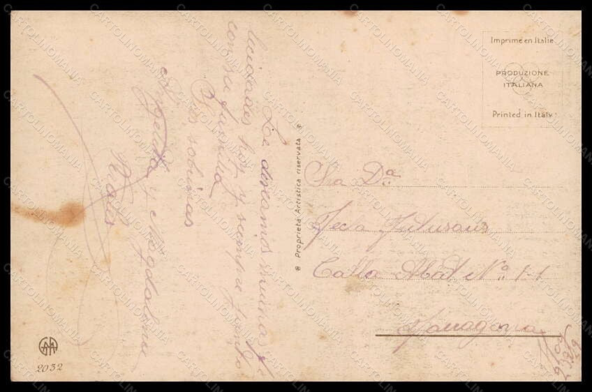 Artist Signed Colombo Dutch Girl Boll Cat serie 2032 postcard VK6461 – retro