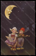 Artist Signed Colombo Dutch Children Paper Moon serie 1903-1 pc VK6475 – fronte