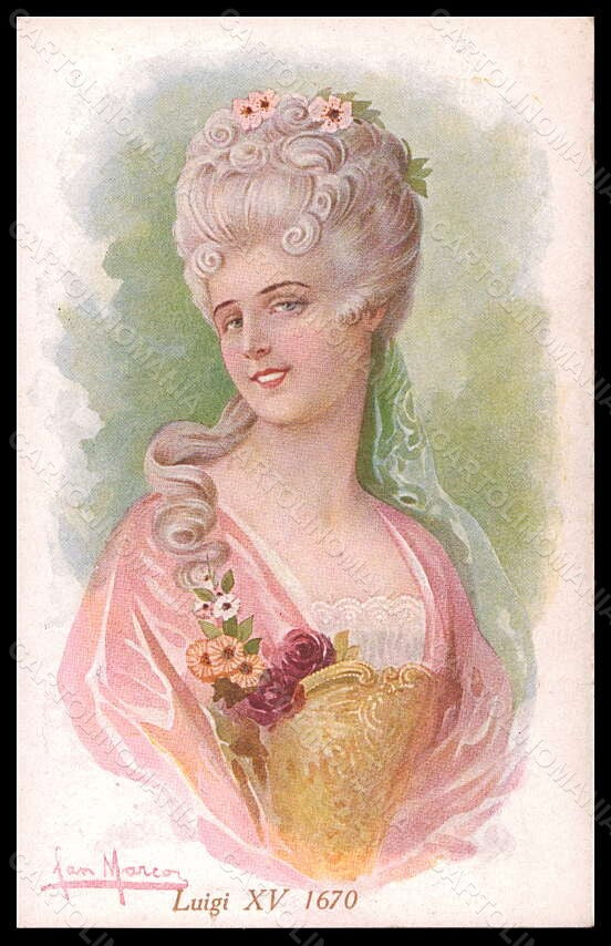Artist Signed San Marco Fashion Glamour Lady Mode serie 2108-1 postcard VK6534 – fronte