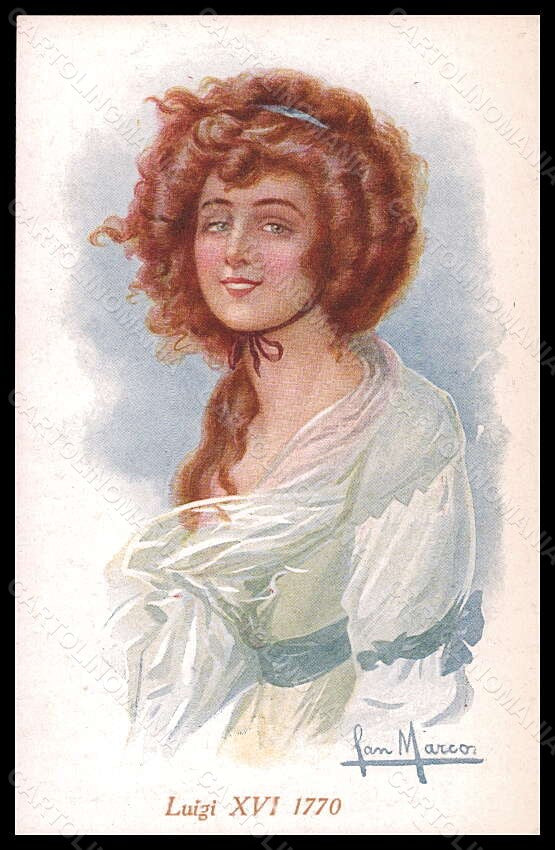 Artist Signed San Marco Fashion Glamour Lady Mode serie 2108-2 postcard VK6535 – fronte