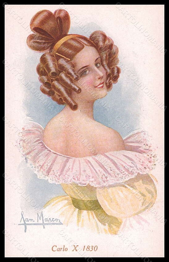Artist Signed San Marco Fashion Glamour Lady Mode serie 2108-3 postcard VK6536 – fronte