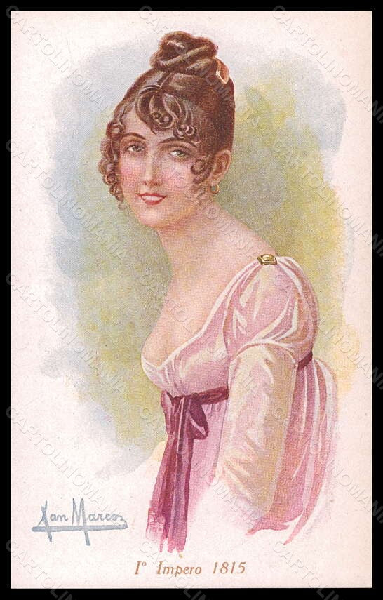 Artist Signed San Marco Fashion Glamour Lady Mode serie 2108-4 postcard VK6537 – fronte