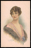 Artist Signed Salmony Fashion Glamour Lady serie 902-2 postcard VK6546 – fronte