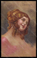 Artist Signed Illustratori Guerzoni Lady serie 722-1 postcard VK6553 – fronte