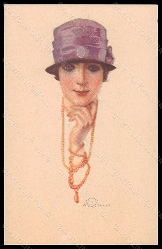 Artist Signed Terzi Fashion Glamour Lady Mode Necklace serie 322-1 pc VK6561 – fronte
