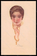 Artist Signed Terzi Fashion Glamour Lady Mode Necklace serie 322-4 pc VK6564 – fronte