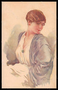 Artist Signed Terzi Fashion Glamour Lady Mode serie 323-4 pc VK6569 – fronte