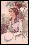Artist Signed Terzi Romantic Couple Lady serie 274-4 pc VK6574 – fronte