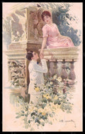 Artist Signed Simonetti Romantic Couple serie 292-2 postcard VK6582 – fronte
