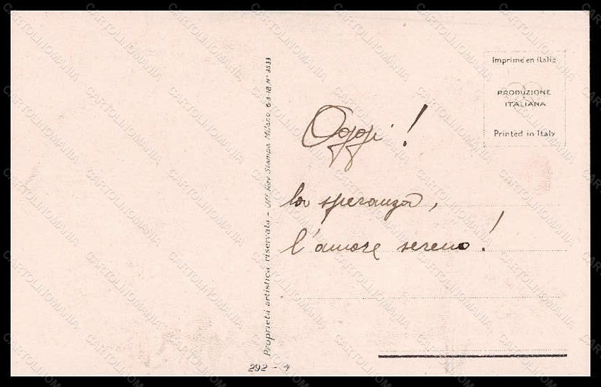 Artist Signed Simonetti Romantic Couple Piano serie 292-4 postcard VK6583 – retro