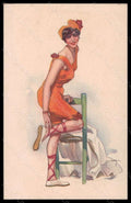 Artist Signed Illustratori Metlicovitz Lady Bathing Beauty serie 333-3 pc VK6585 – fronte