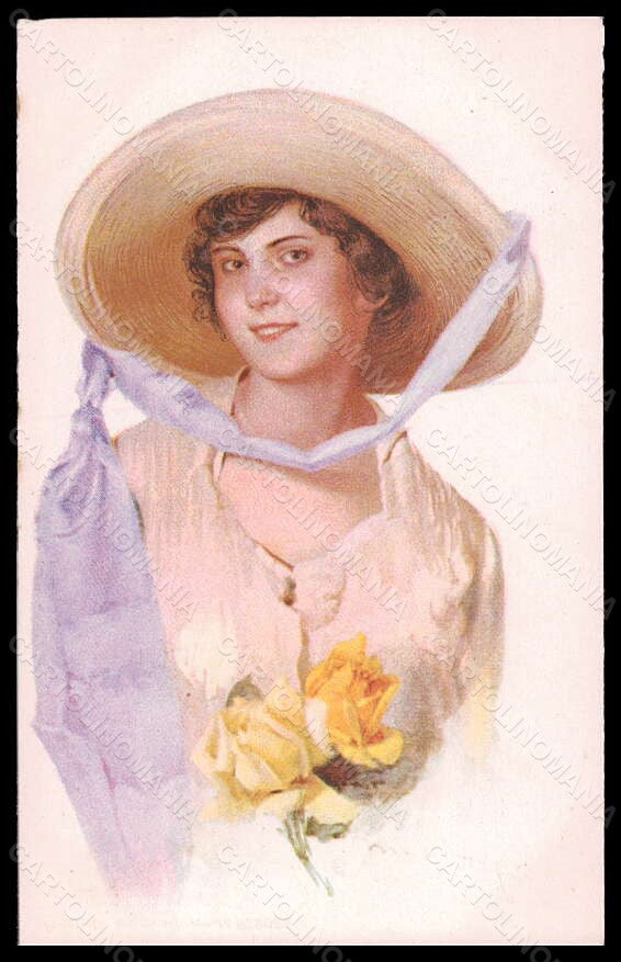Artist Signed Borgoni Fashion Glamour Lady serie 2085 postcard VK6589 – fronte