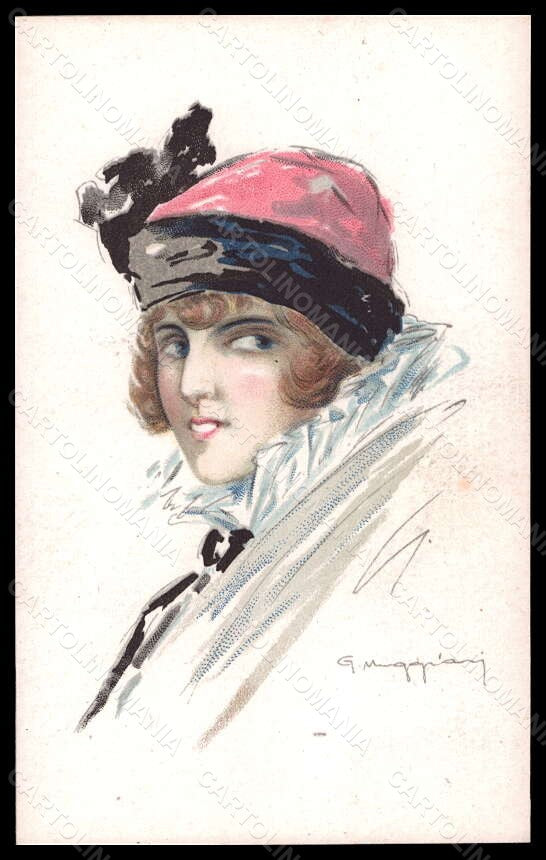Artist Signed Muggiani Fashion Glamour Lady serie 791-3 postcard VK6602 – fronte