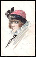 Artist Signed Muggiani Fashion Glamour Lady serie 791-3 postcard VK6602 – fronte