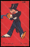Artist Signed Piattoli Pigi Man Comic Advertising Calosi postcard VK6626 – fronte