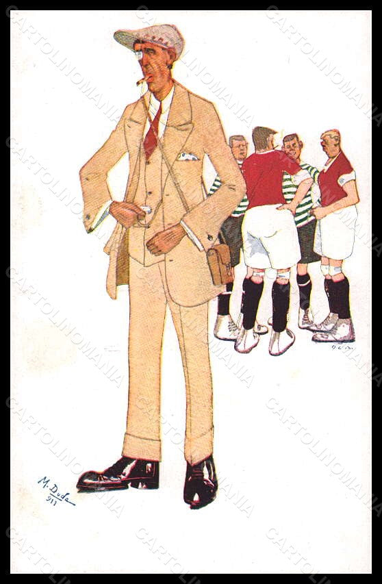 Artist Signed M. Duda Soccer Sport Calcio serie 1608 postcard VK6661 – fronte