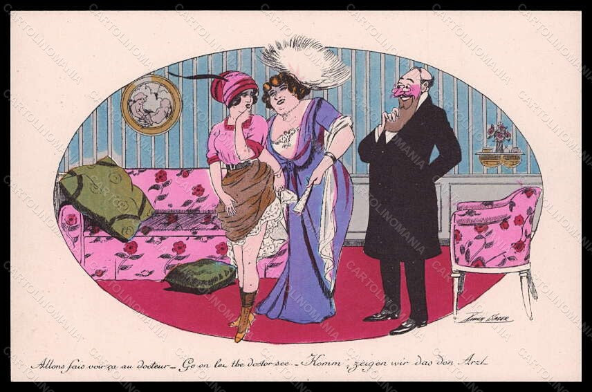 Artist Signed Illustratori X. Sager Lady Man serie 520 postcard VK6665 – fronte
