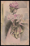 Artist Signed H. Boutet Lady Art Nouveau Le Bain 12 postcard VK6669 – fronte