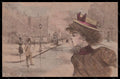 Artist Signed Illustratori H. Boutet Lady Art Nouveau postcard VK6671 – fronte