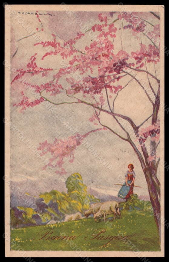 Artist Signed Illustratori Corbella Lady Easter Degami 767 postcard VK6675 – fronte