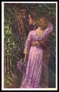 Artist Signed Ulreich Romantic Couple BKWI serie 320-1 postcard VK6679 – fronte