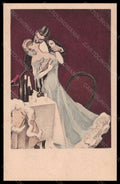 Artist Signed Reznicek Kissing Couple Lady Simplicissimus VI-1 postcard VK6692 – fronte