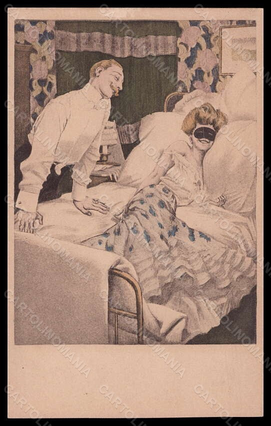 Artist Signed Reznicek Lady Simplicissimus serie VI-4 postcard VK6694 – fronte