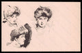 Artist Signed Illustratori Helleu Lady postcard VK6702 – fronte