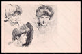 Artist Signed Illustratori Helleu Lady postcard VK6703 – fronte