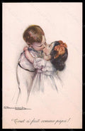 Artist Signed Illustratori Bompard Children serie 920-2 postcard VK6717 – fronte