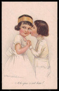 Artist Signed Illustratori Bompard Children Kissing serie 920-5 postcard VK6723 – fronte