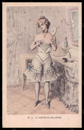 Artist Signed Muller Lady Make up Puff Perfume CORNER CREASED pc VK6730 – fronte