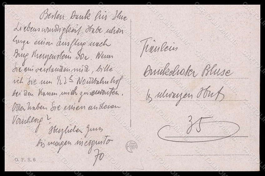 Artist Signed Illustratori Puppet Art Deco O. F. serie 6postcard VK6749 – retro