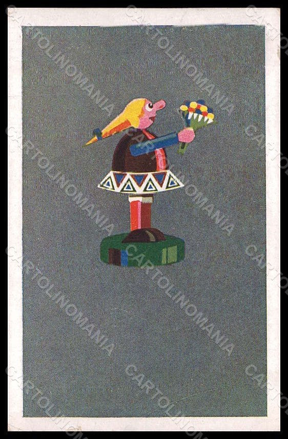 Artist Signed Illustratori Puppet Art Deco O. F. serie 2 WRINKLES pc VK6750 – fronte